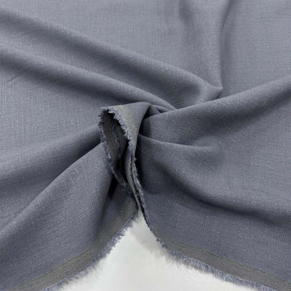 Kırışmayan Keten Kumaş Gri