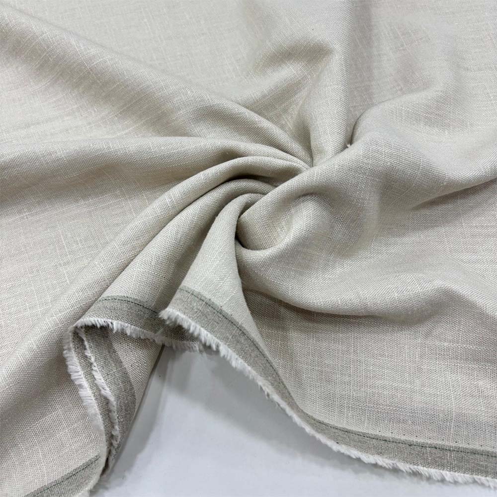 Kırışmayan Keten Kumaş Taş Rengi Kırışmayan Keten Kumaş Taş Rengi