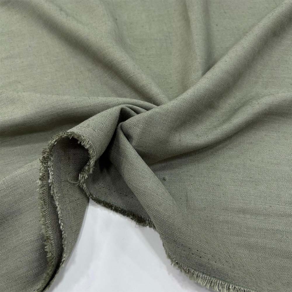 Kırışmayan Keten Kumaş Yeşil Kırışmayan Keten Kumaş Yeşil