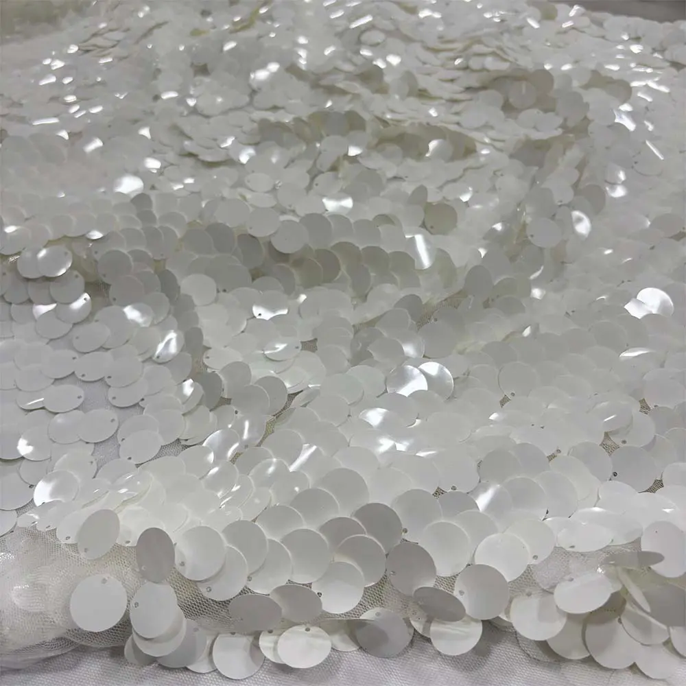 Payet Kumaş Beyaz Payet Kumaş Beyaz