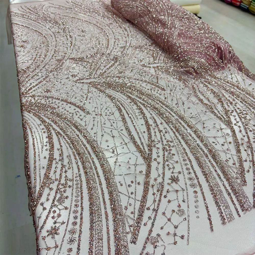 Simli Dantel Kumaş Pudra