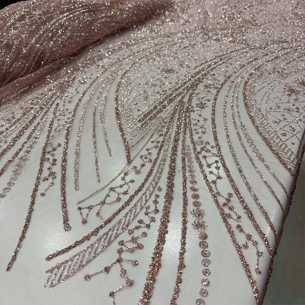 Simli Dantel Kumaş Pudra