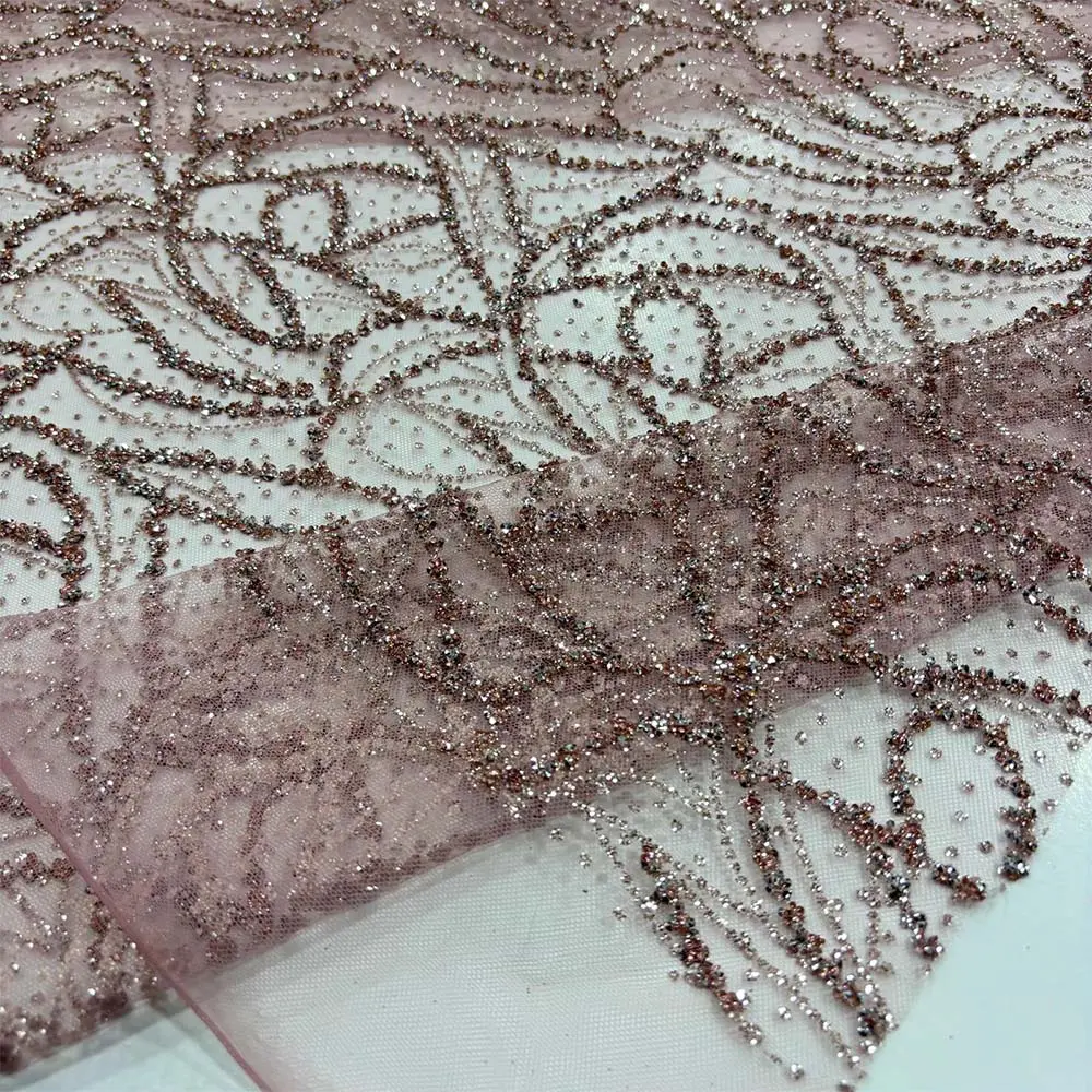 Simli Dantel Kumaş Pudra