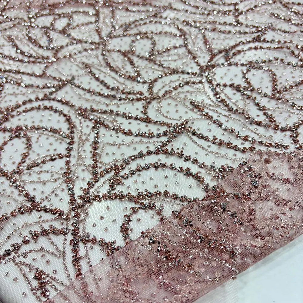 Simli Dantel Kumaş Pudra