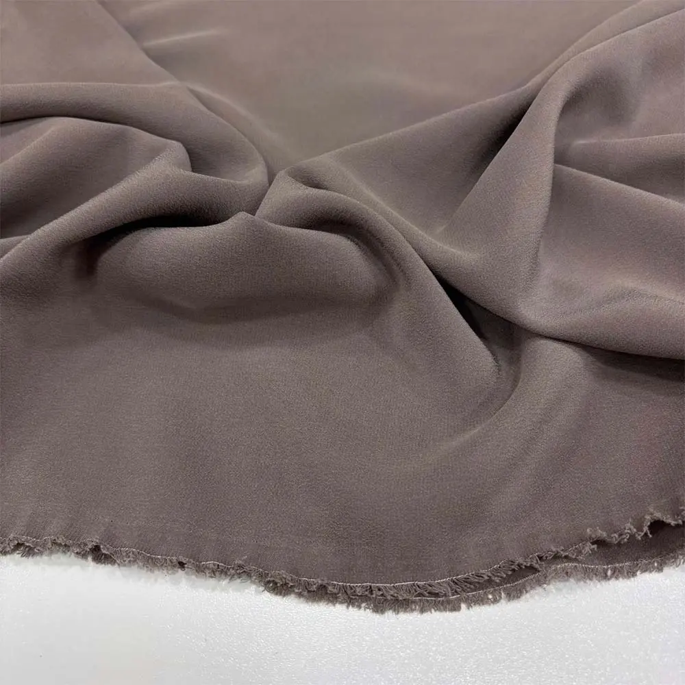 %100 İpek Mongol Kumaş Kül Rengi