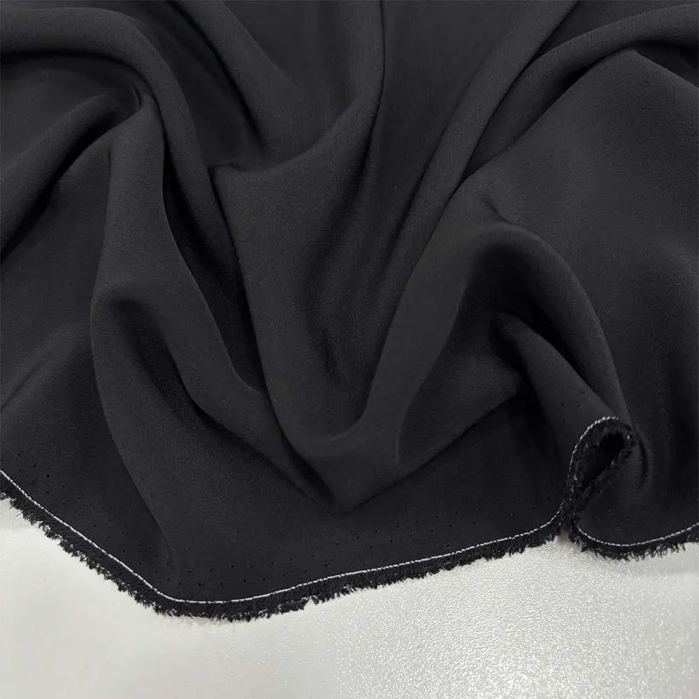 %100 İpek Mongol Kumaş Siyah