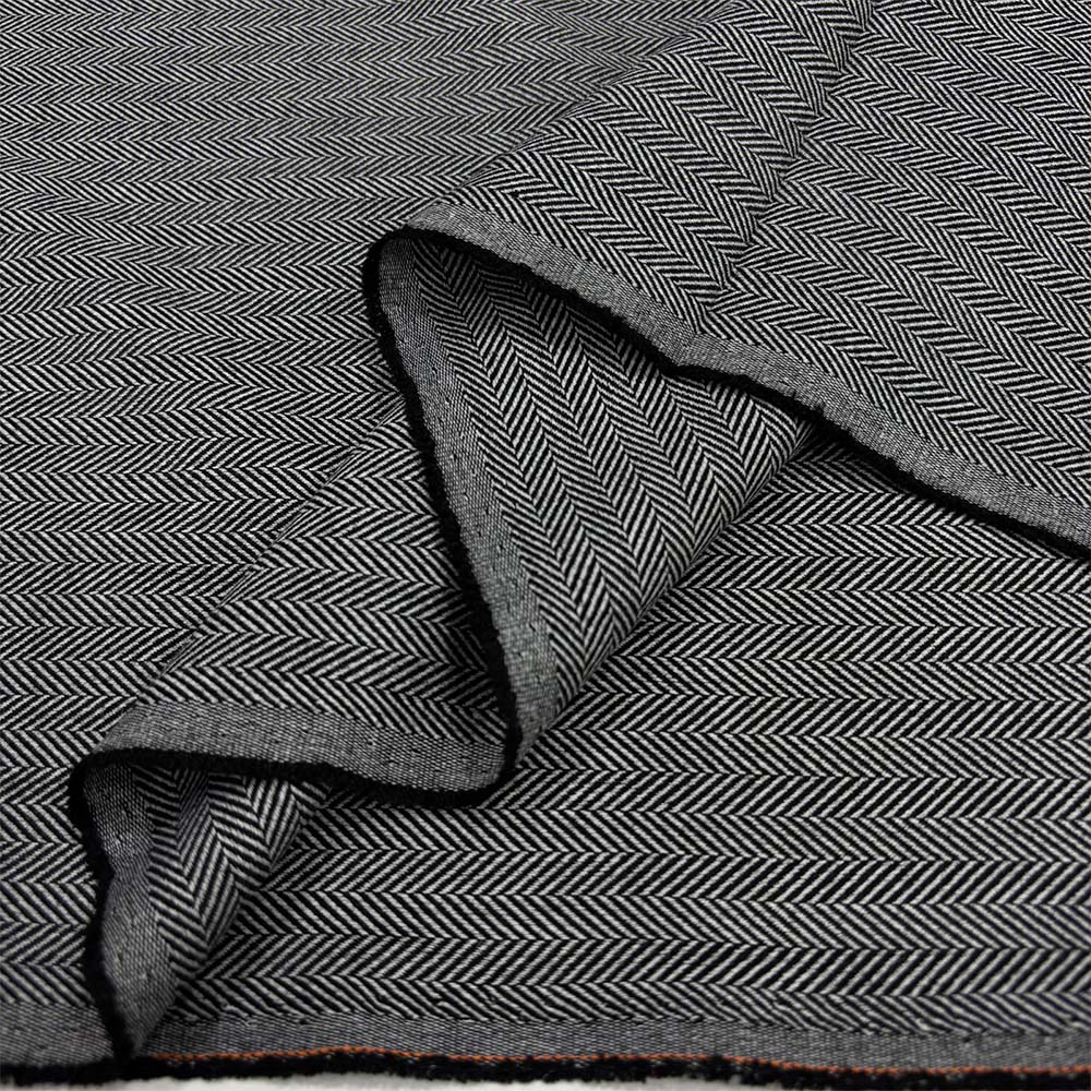 Balıksırtı Flanel Kumaş Gri