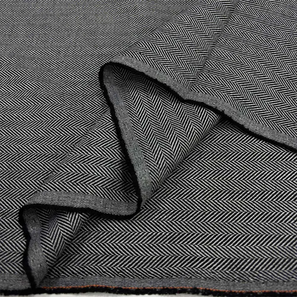 Balıksırtı Flanel Kumaş Gri