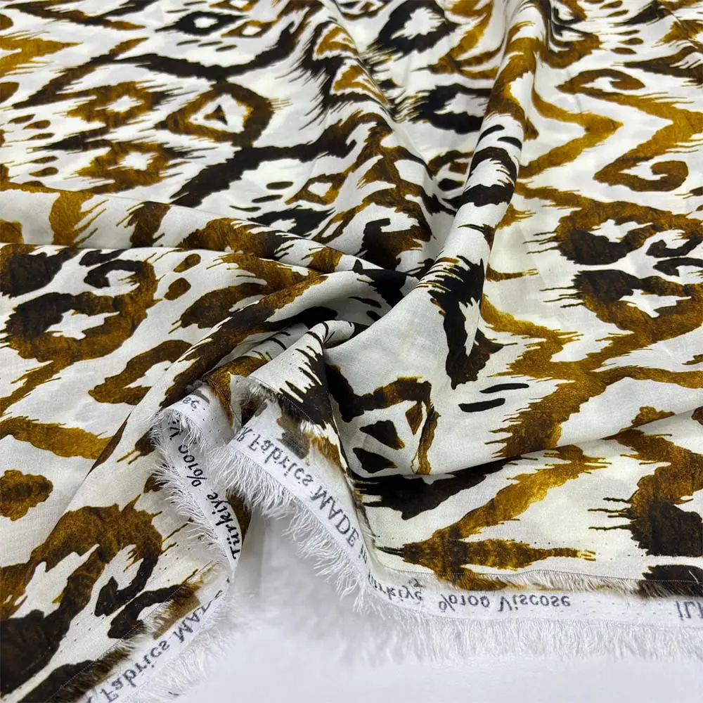 Desenli Viskon Kumaş Desenli Viskon Kumaş