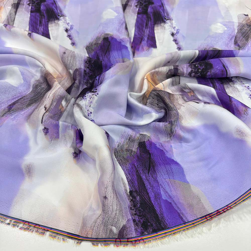 İpek Desenli Saten Kumaş