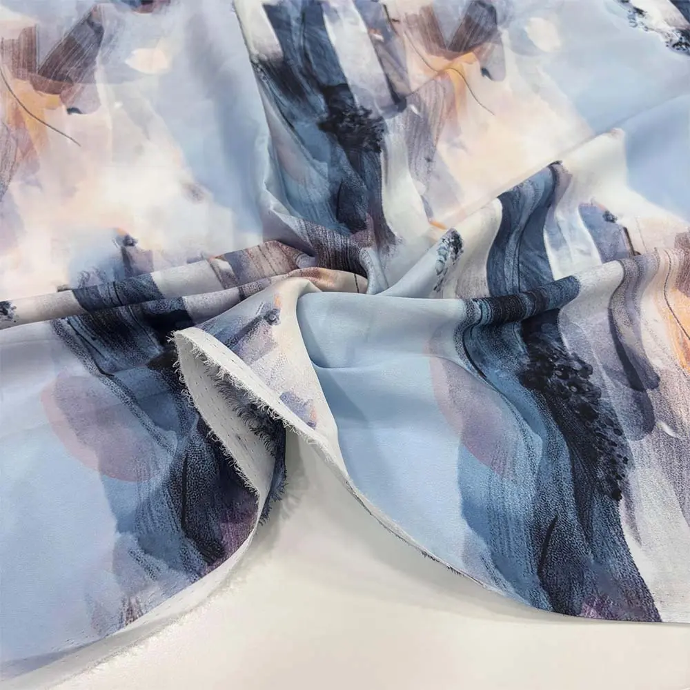 İpek Desenli Saten Kumaş