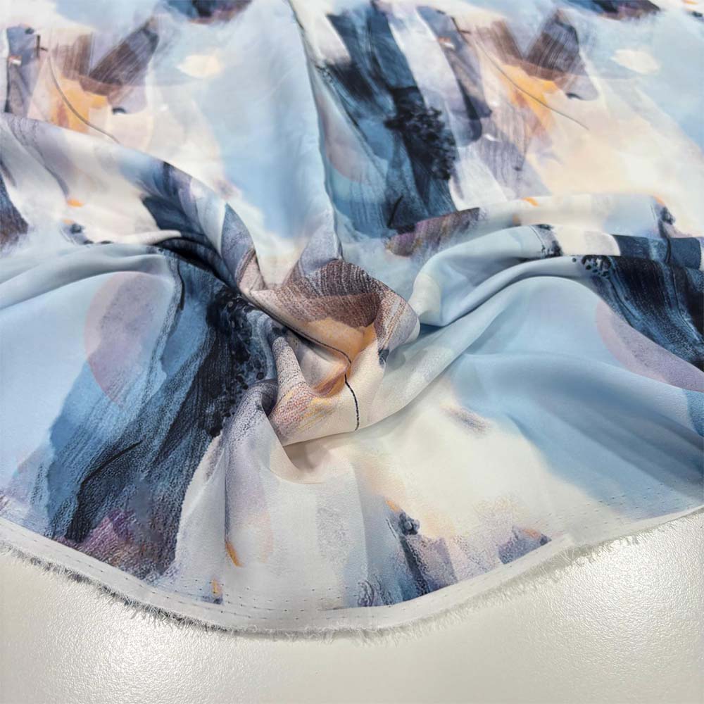 İpek Desenli Saten Kumaş