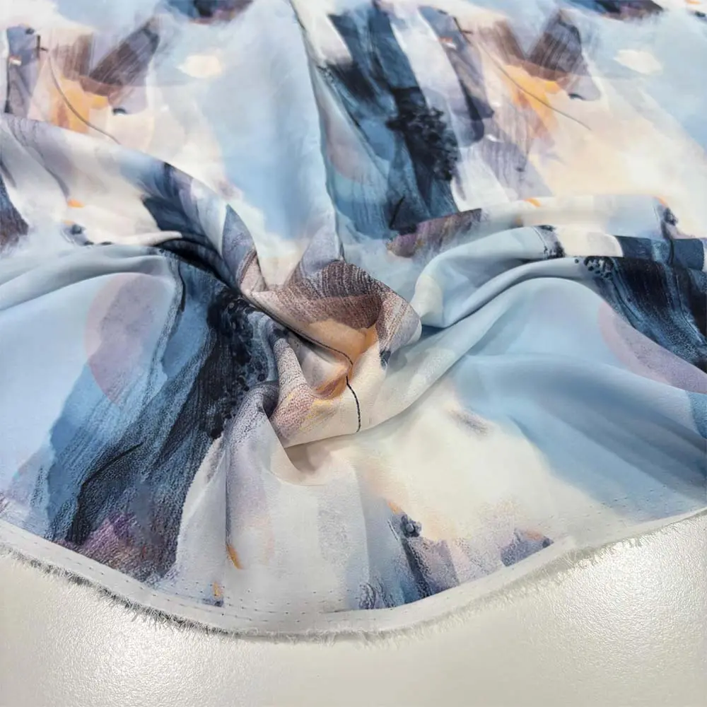 İpek Desenli Saten Kumaş