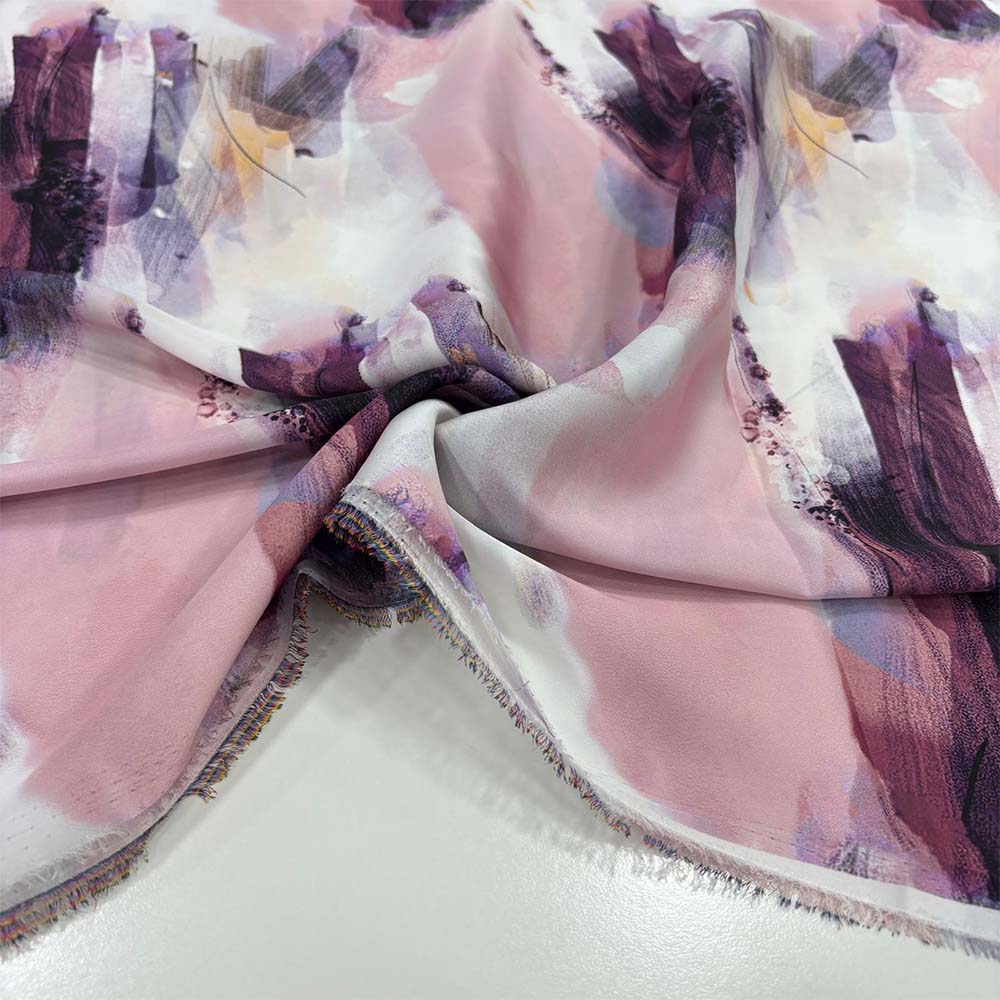 İpek Desenli Saten Kumaş