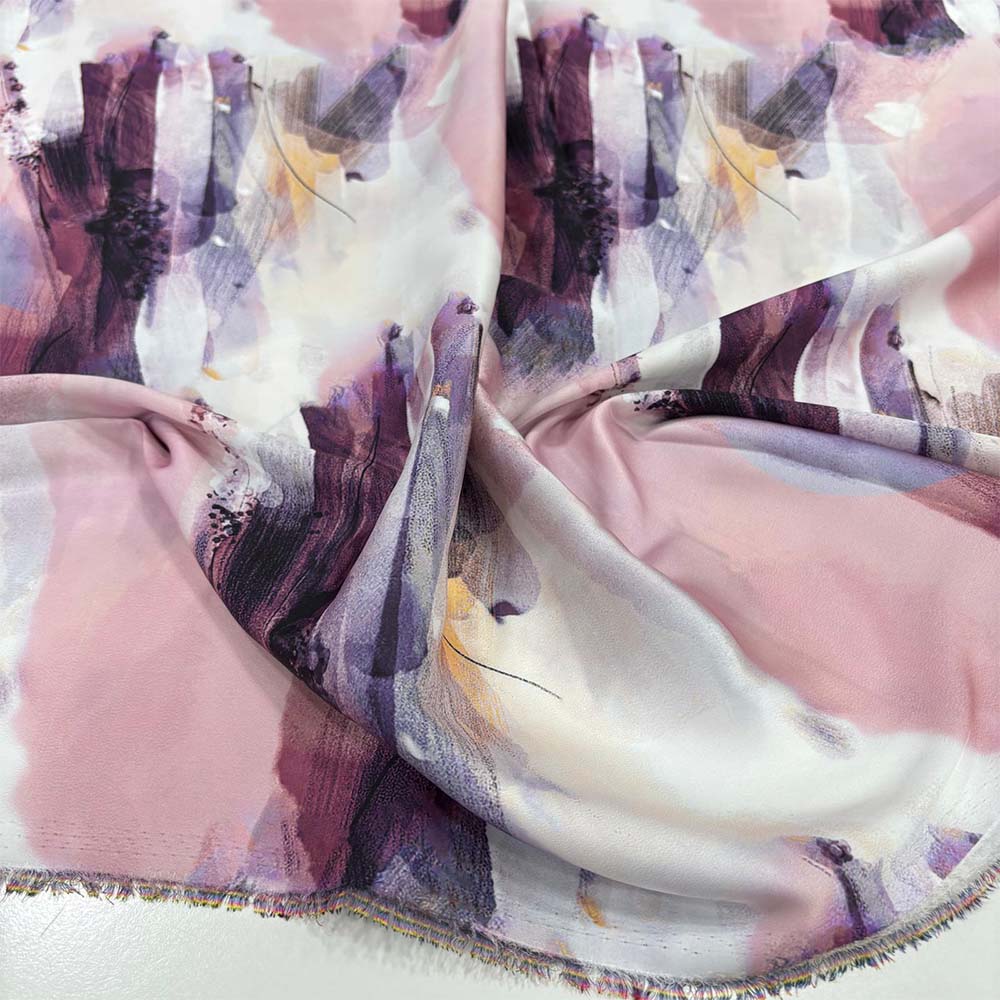 İpek Desenli Saten Kumaş