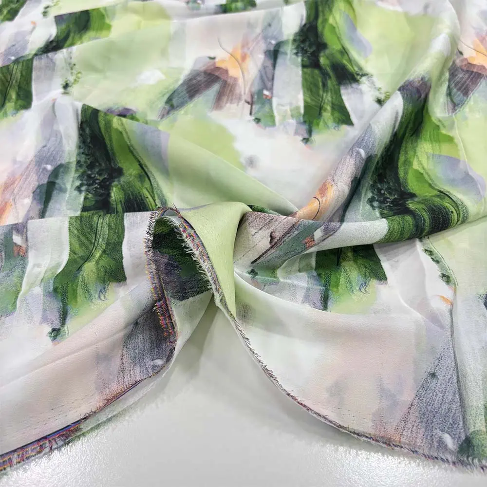 İpek Desenli Saten Kumaş