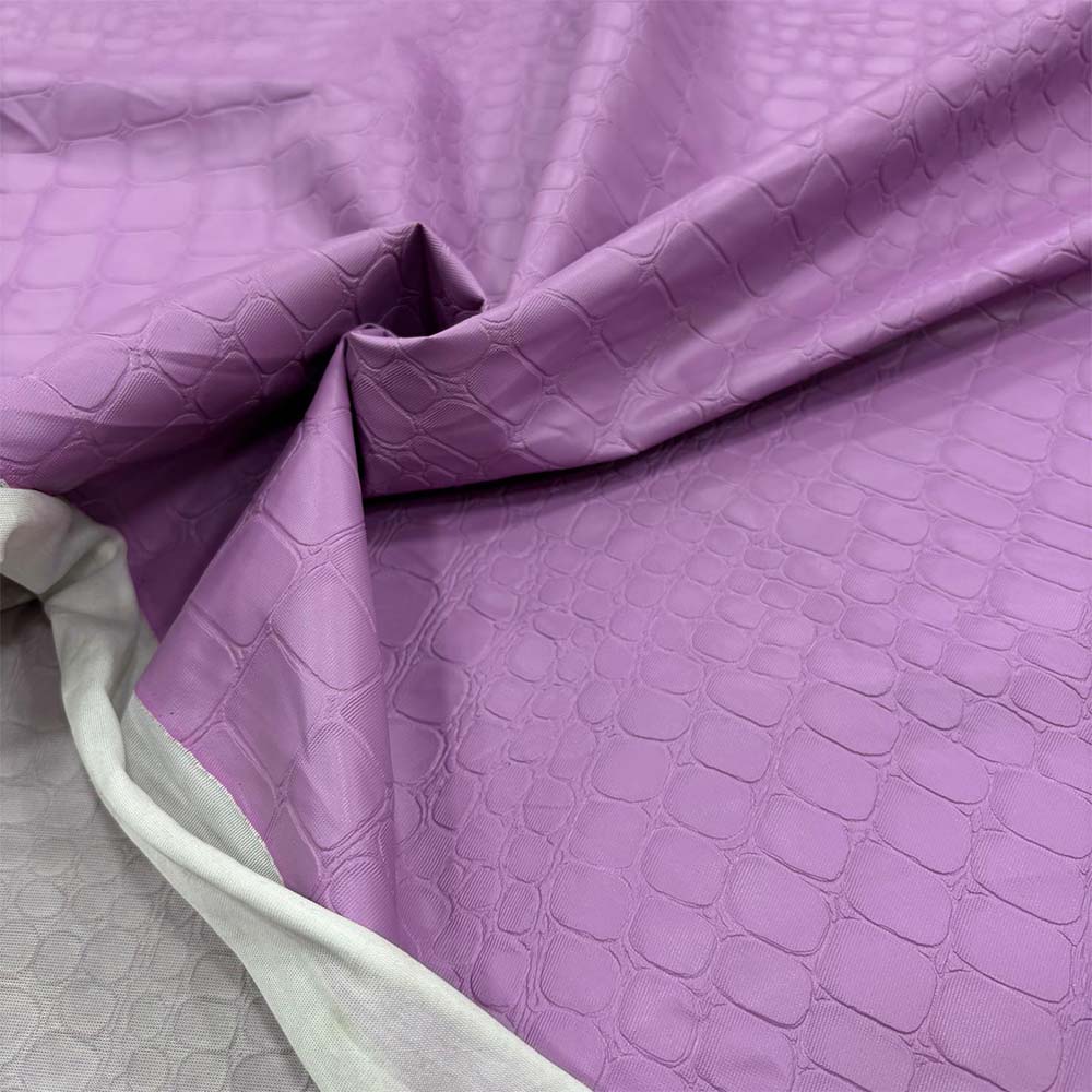 Desenli Deri Kumaş Lila Desenli Deri Kumaş Lila