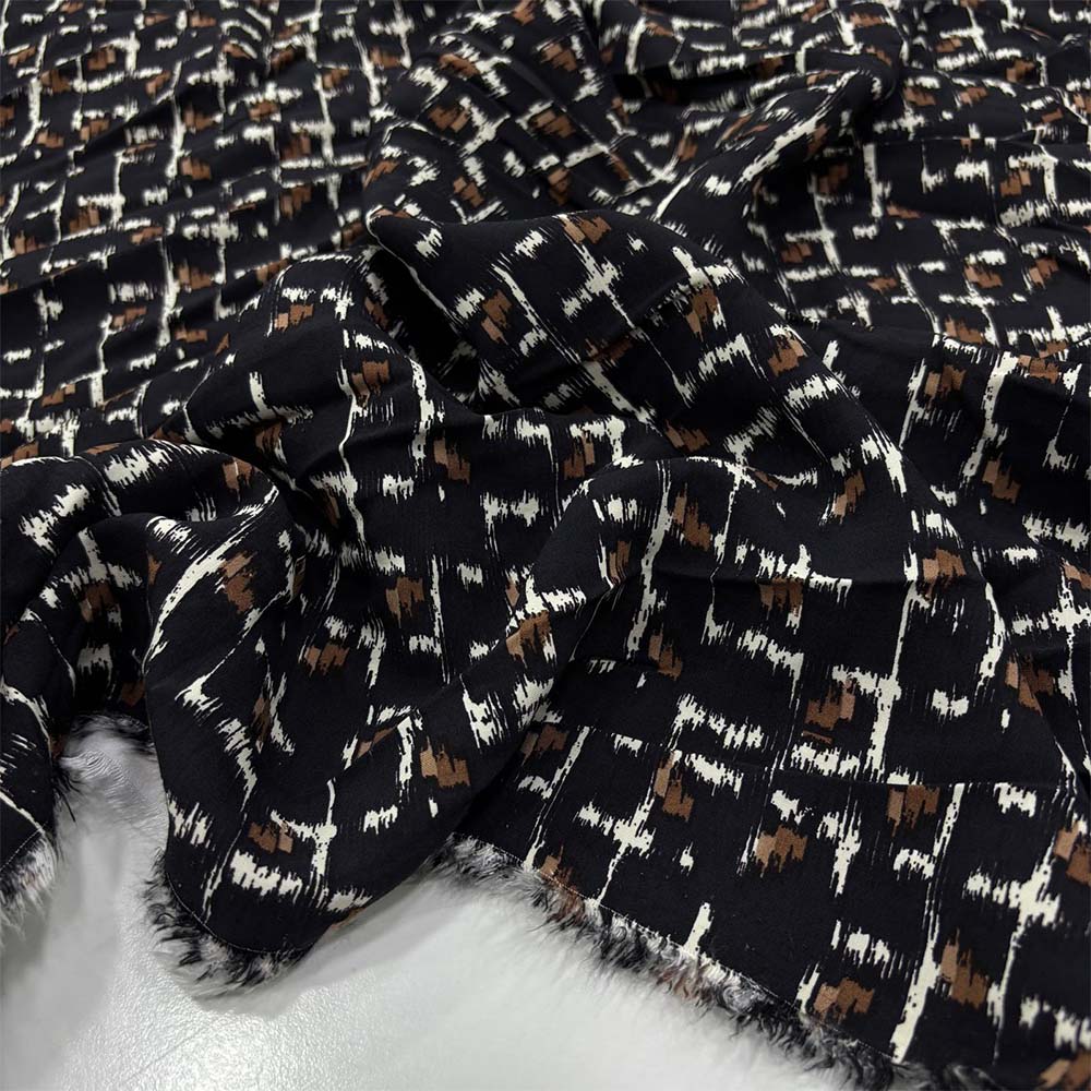 Desenli Viskon Kumaş