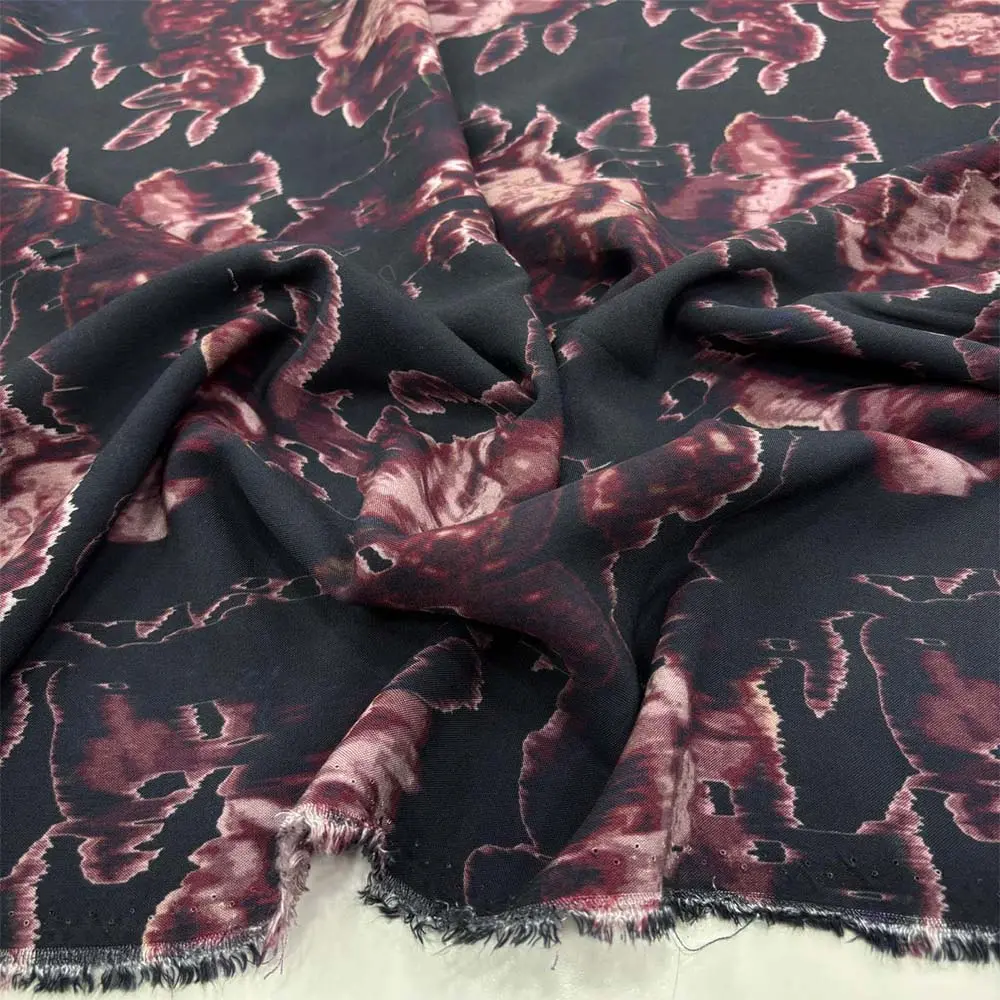 Desenli Viskon Kumaş Desenli Viskon Kumaş