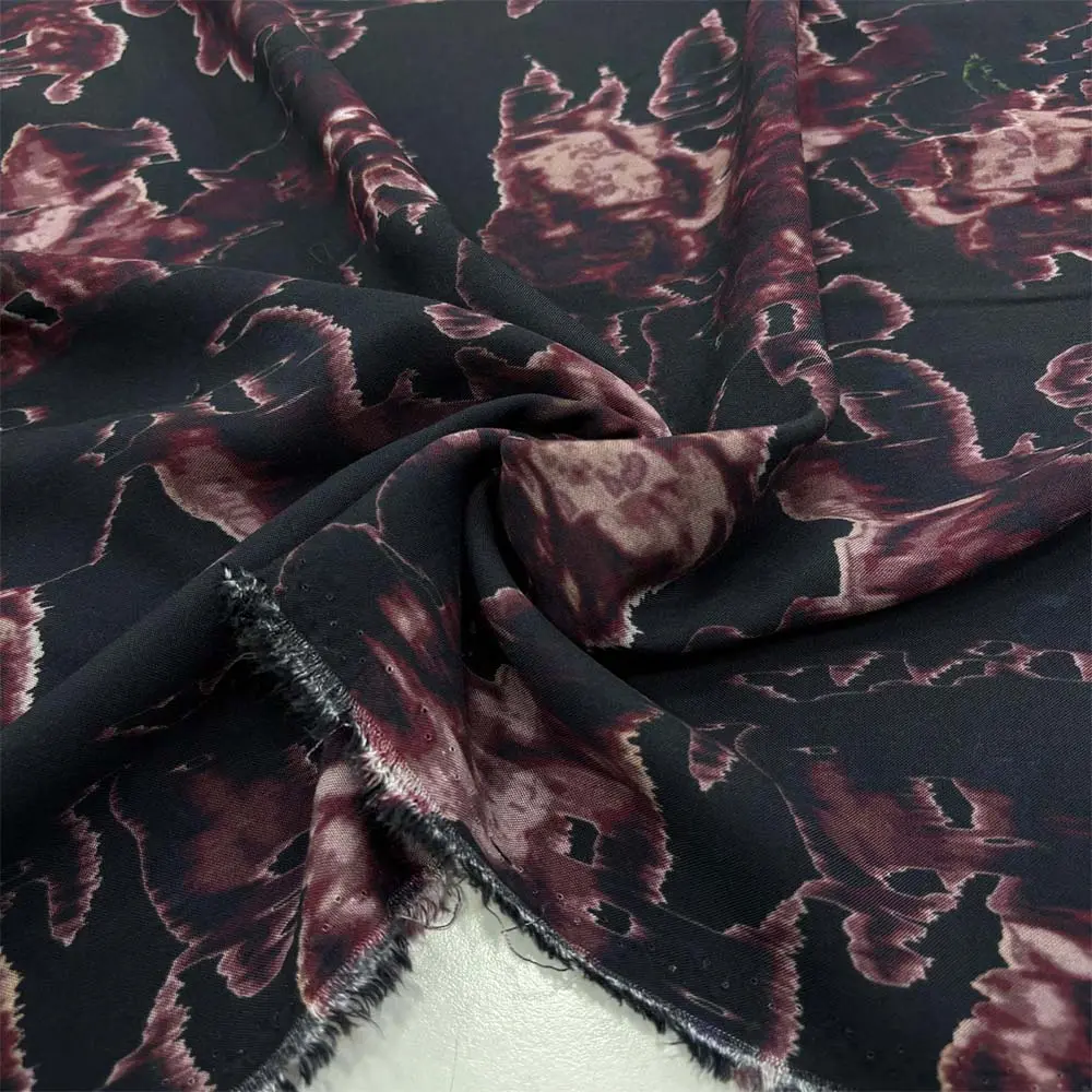 Desenli Viskon Kumaş Desenli Viskon Kumaş