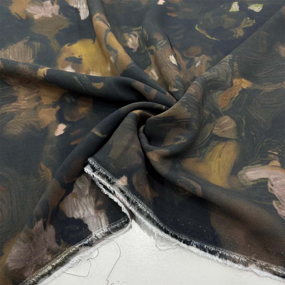 Desenli Viskon Kumaş Desenli Viskon Kumaş