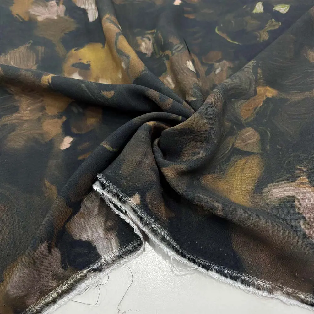 Desenli Viskon Kumaş Desenli Viskon Kumaş