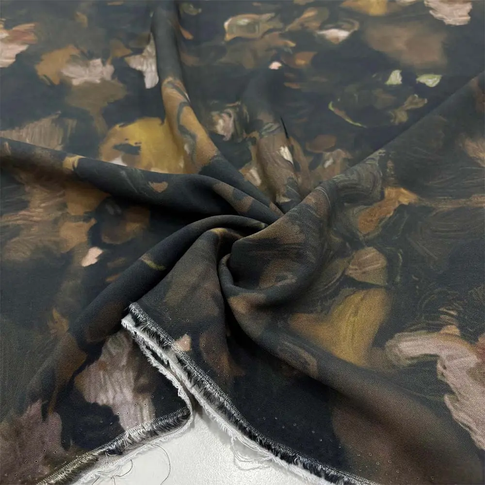 Desenli Viskon Kumaş Desenli Viskon Kumaş