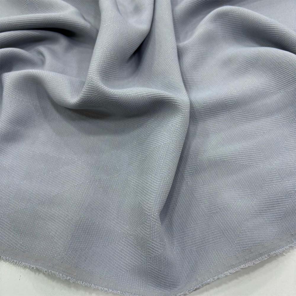 Dokulu Krep Kumaş Gri