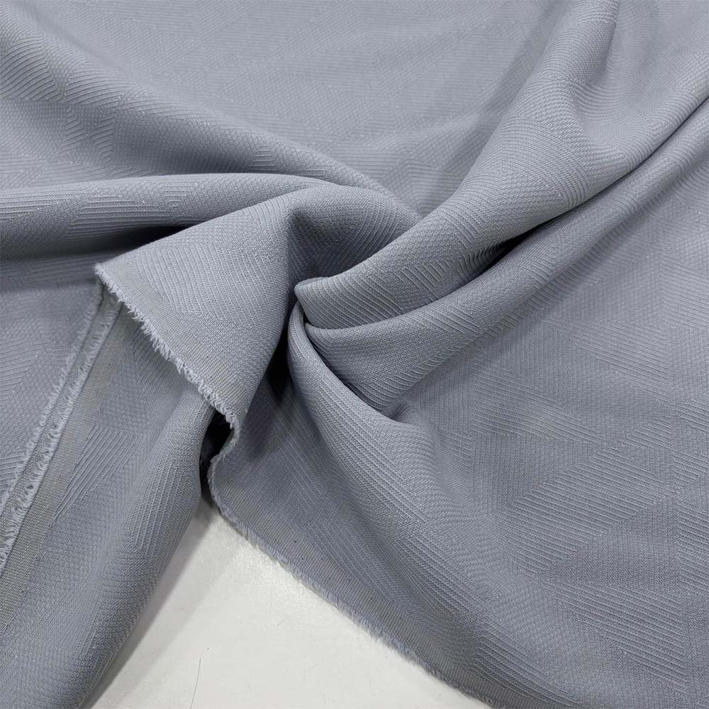 Dokulu Krep Kumaş Gri