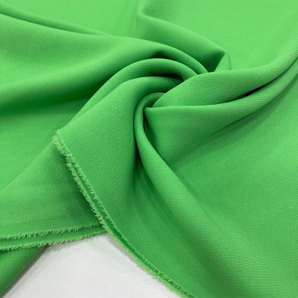 Dokulu Krep Kumaş Yeşil
