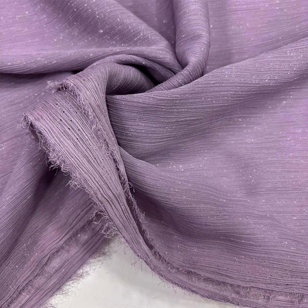 Dökümlü Simli Orkide Kumaş Lavanta Dökümlü Simli Orkide Kumaş Lavanta