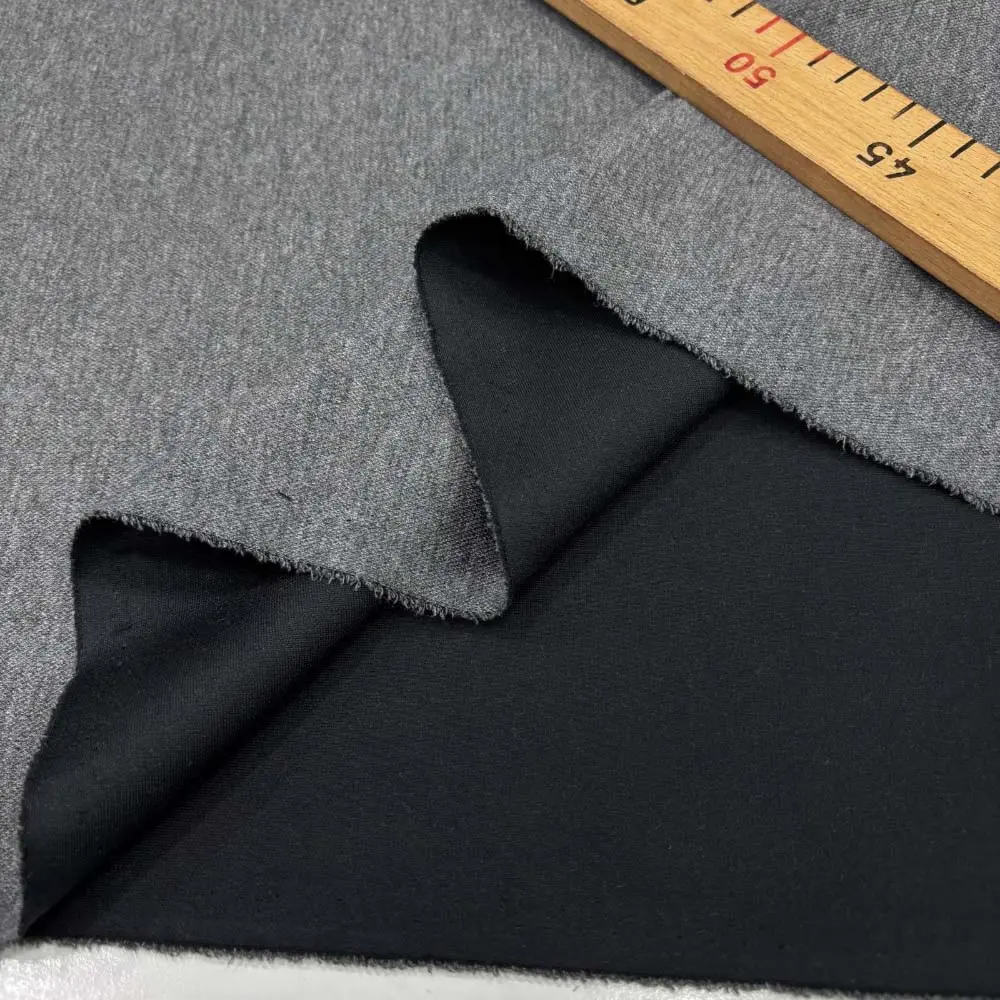 Çift Taraflı Çelik Penye Kumaş Gri