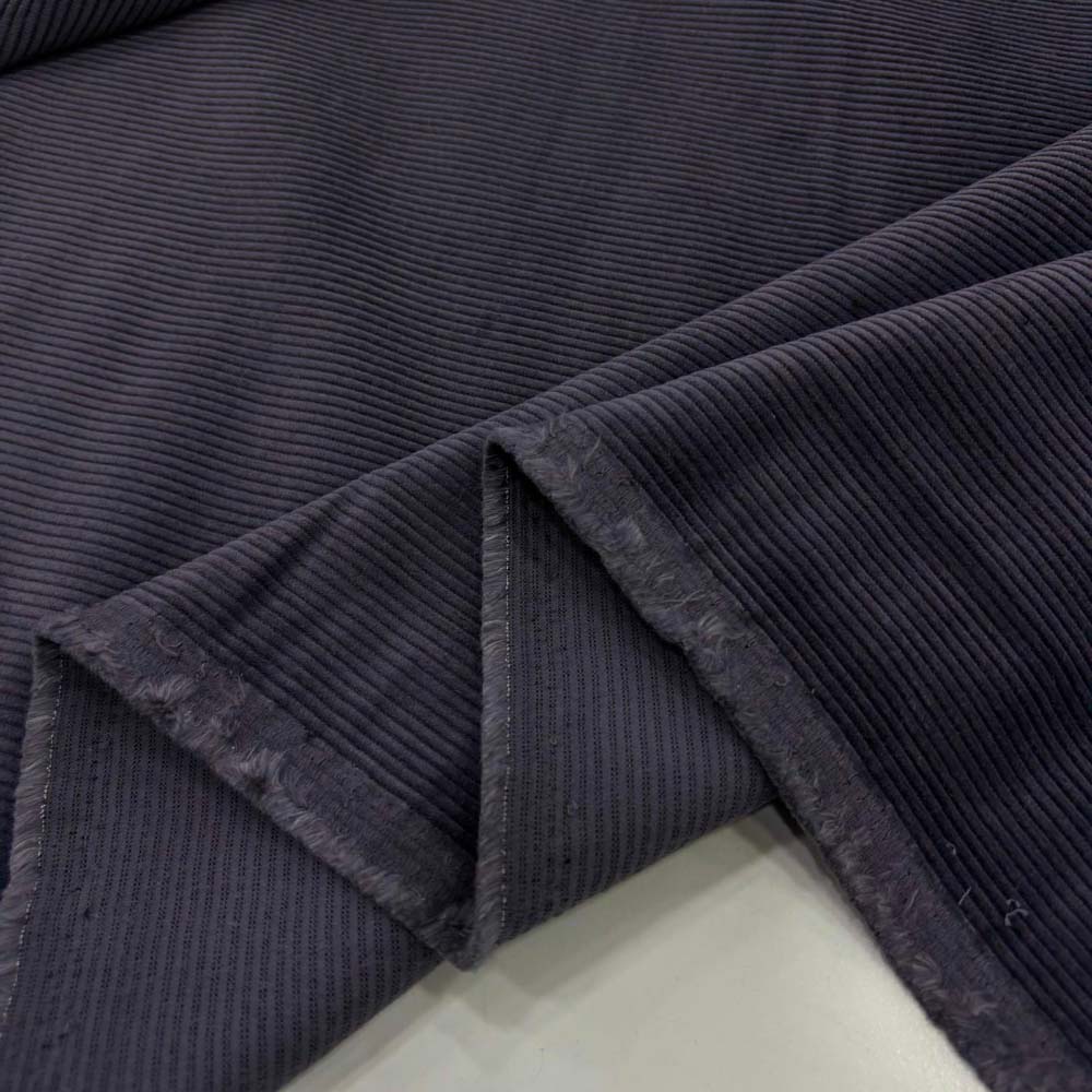 Cosserat Fransız Fitilli Kadife Kumaş Açık Lacivert