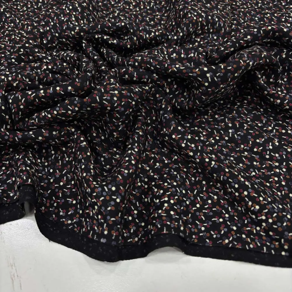 Desenli Viskon Kumaş