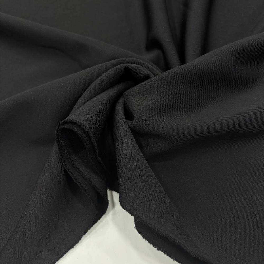 Dökümlü Çelik Penye Kumaş Siyah