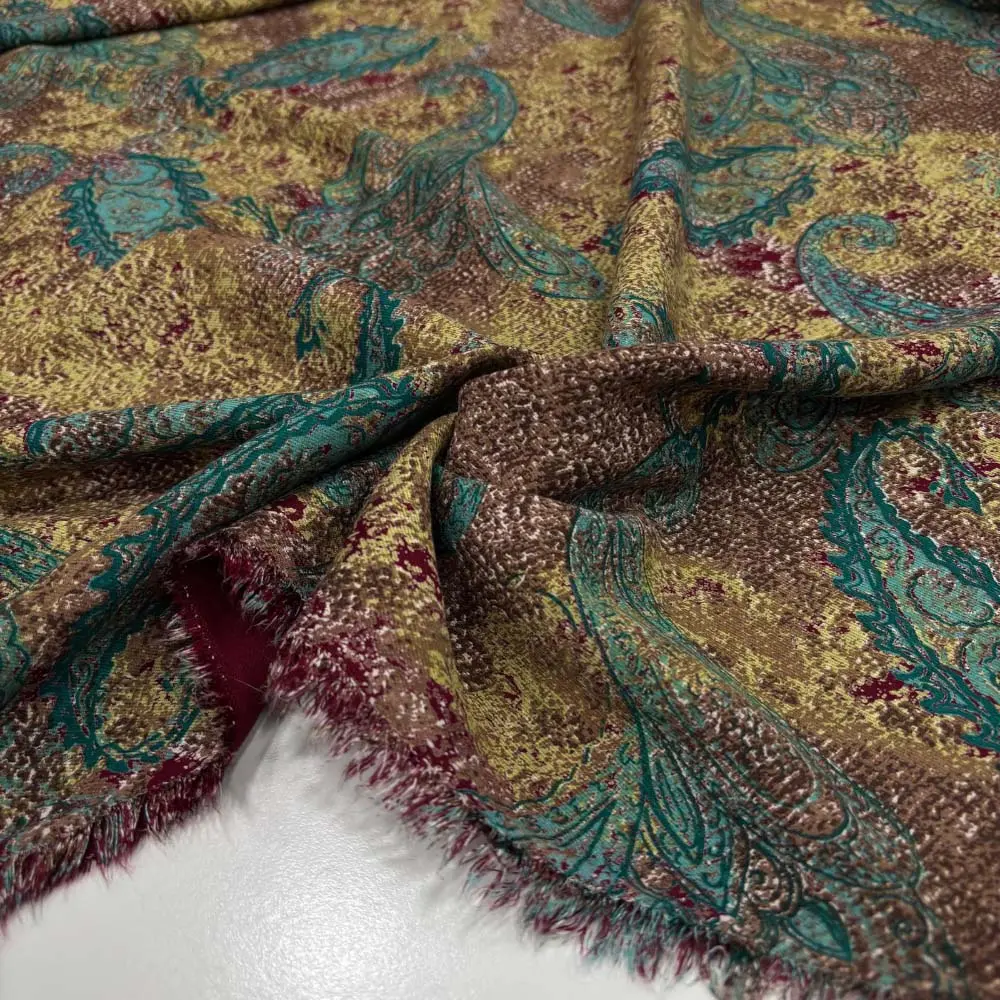 Desenli Belmando Viskon Kumaş