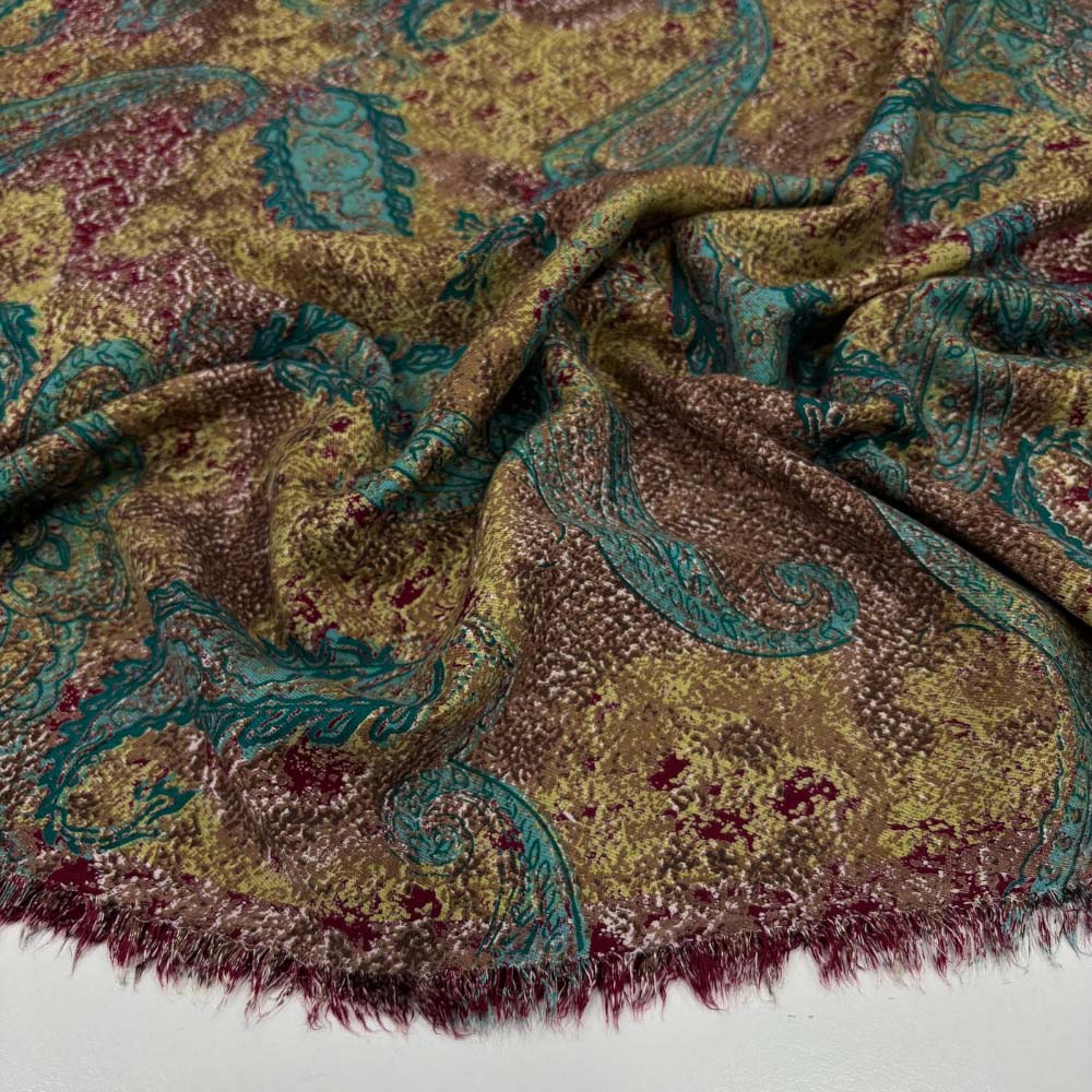 Desenli Belmando Viskon Kumaş