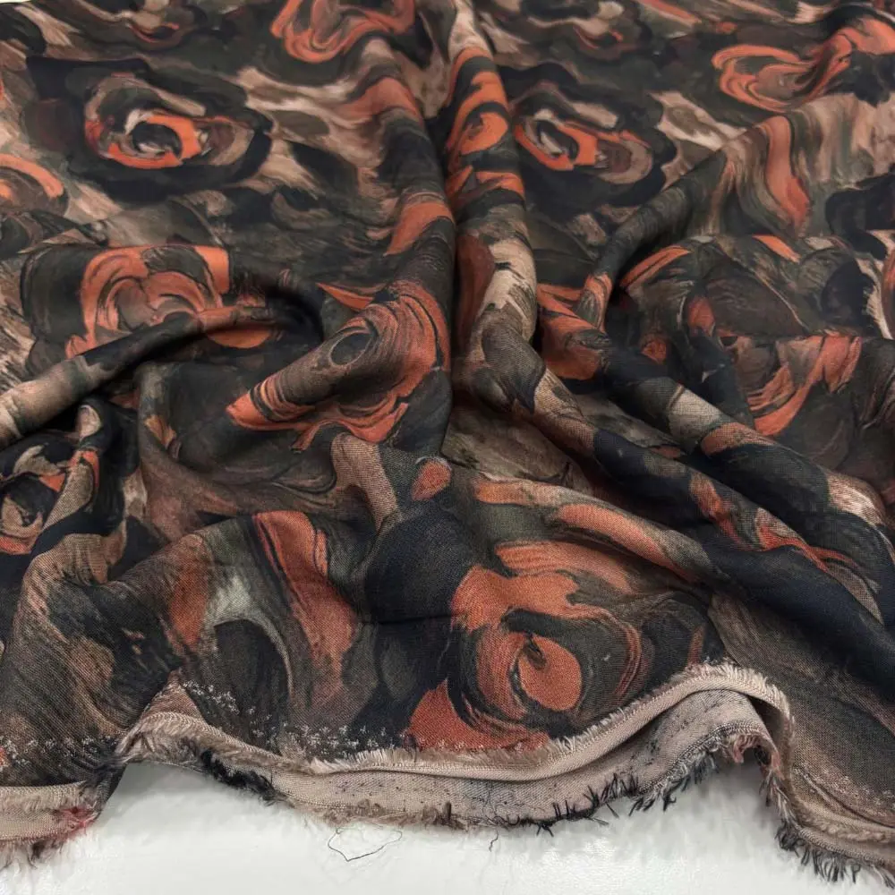 Desenli Belmando Viskon Kumaş