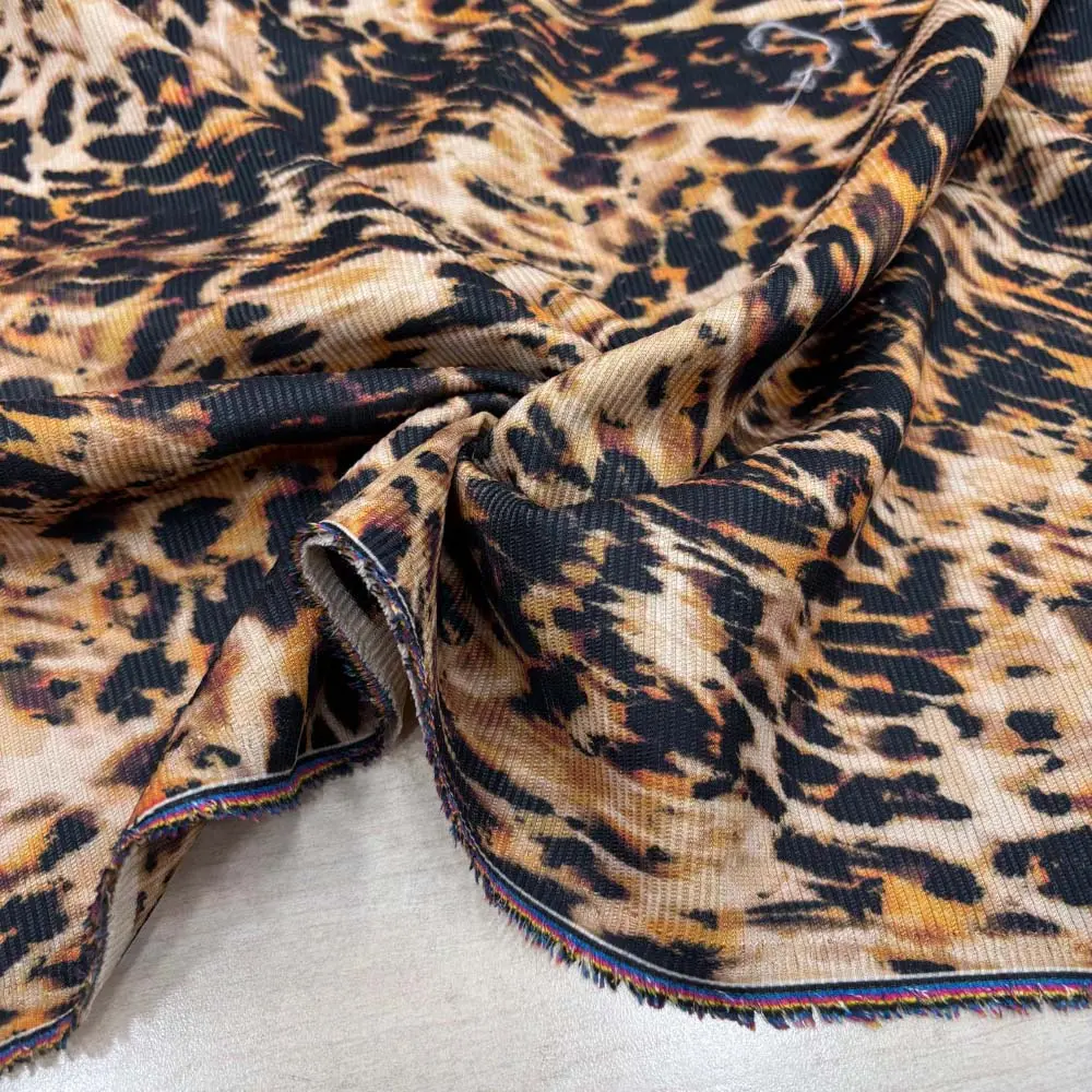 Desenli Fitilli Kadife Kumaş