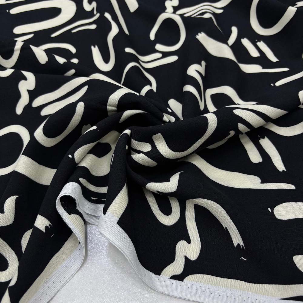 Desenli Viskon Kumaş Desenli Viskon Kumaş