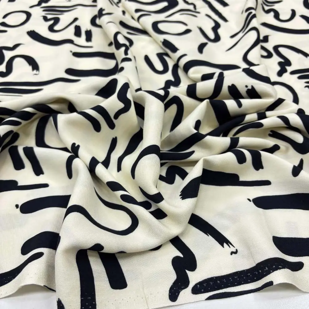 Desenli Viskon Kumaş