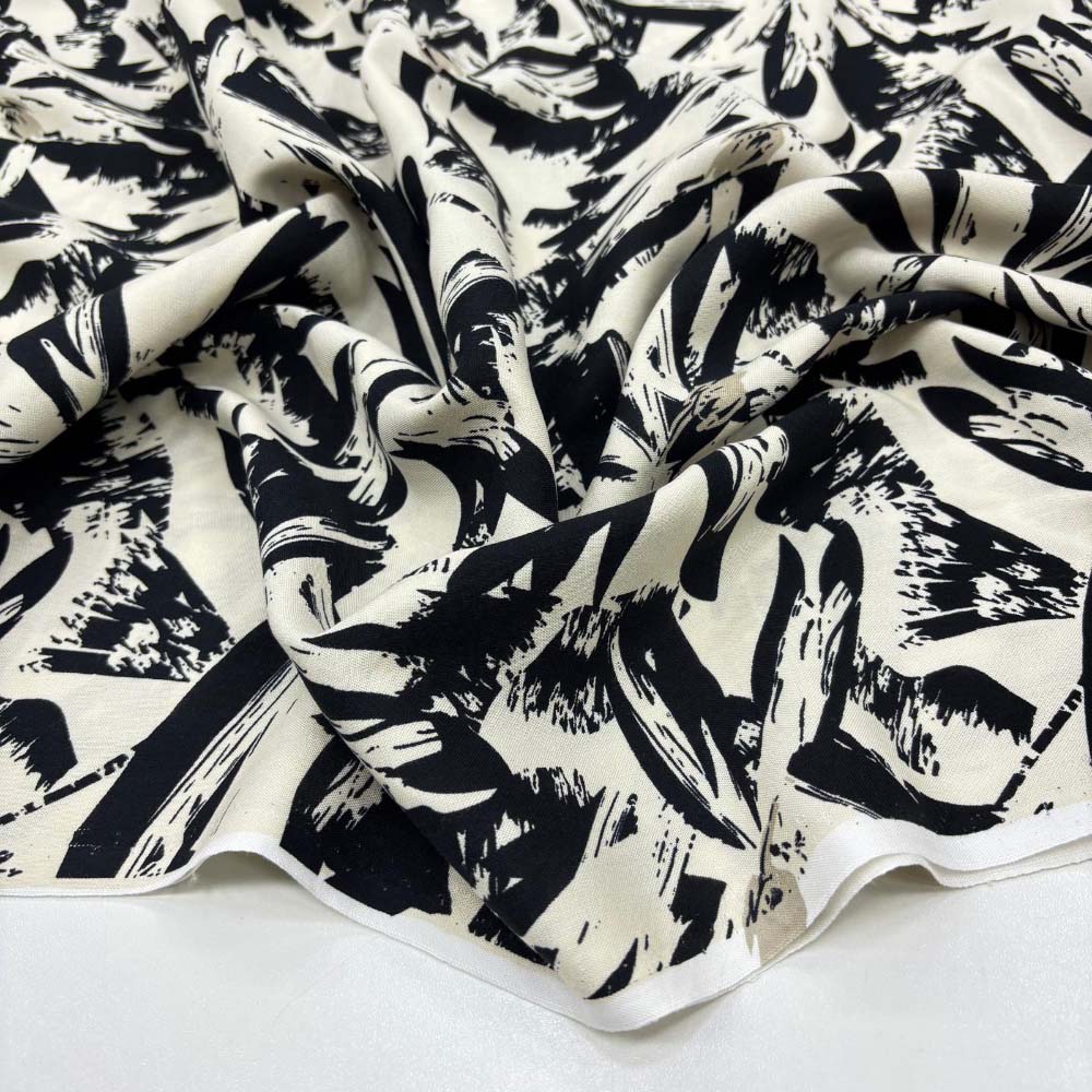 Desenli Viskon Kumaş