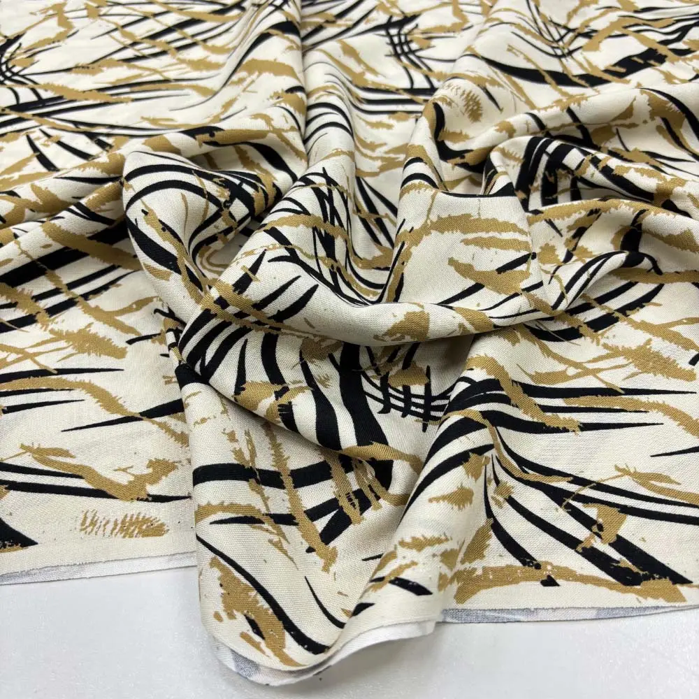 Desenli Viskon Kumaş