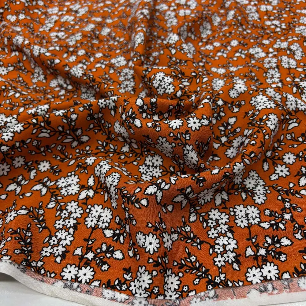 Desenli Viskon Kumaş