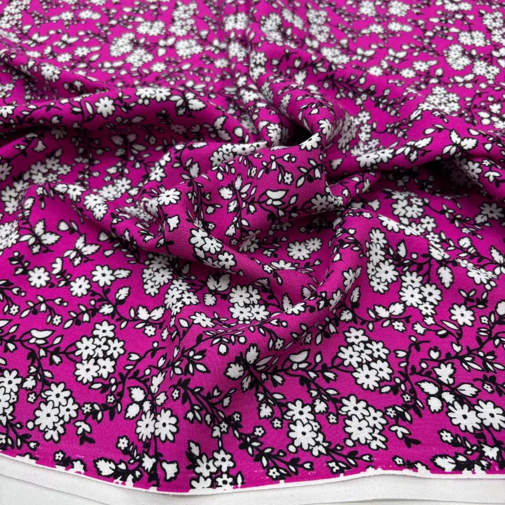 Desenli Viskon Kumaş