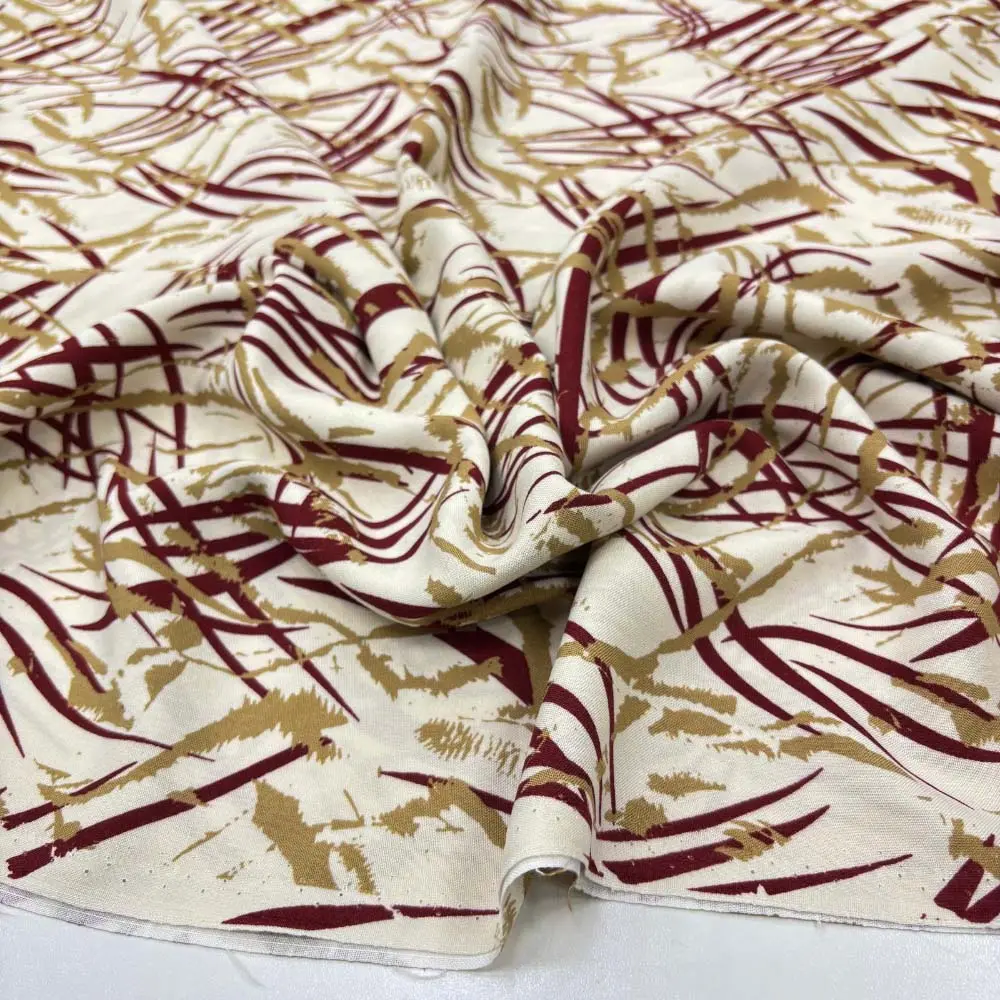 Desenli Viskon Kumaş