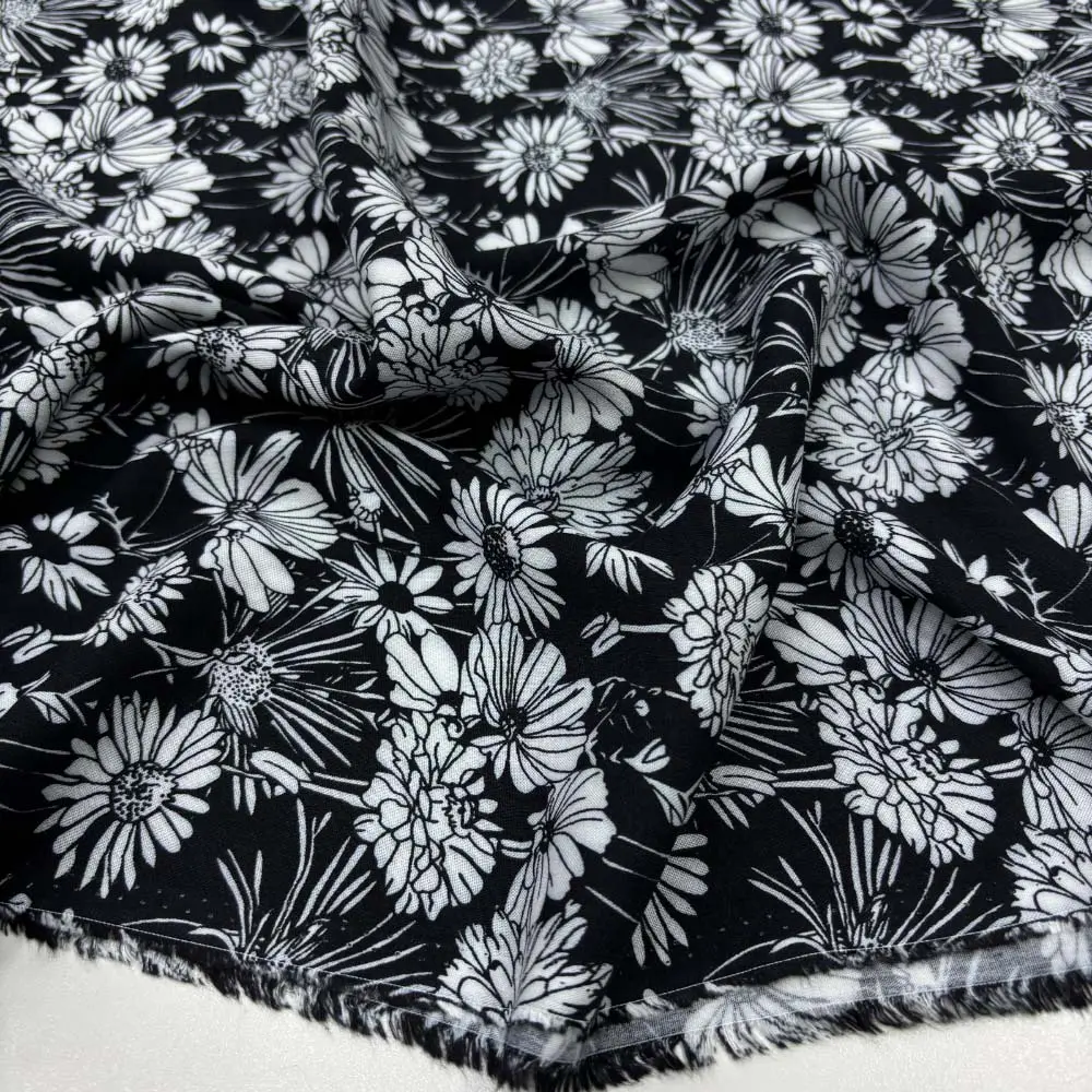 Desenli Viskon Kumaş