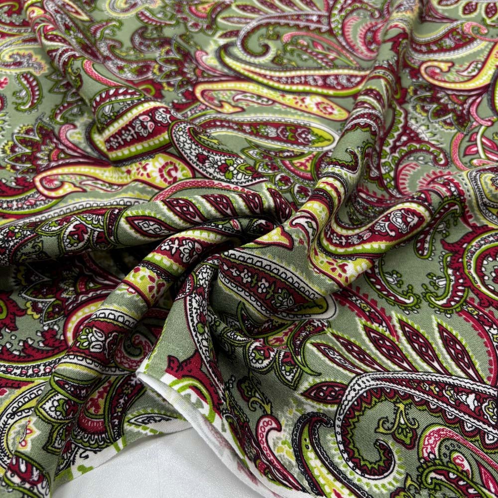 Desenli Viskon Kumaş Desenli Viskon Kumaş