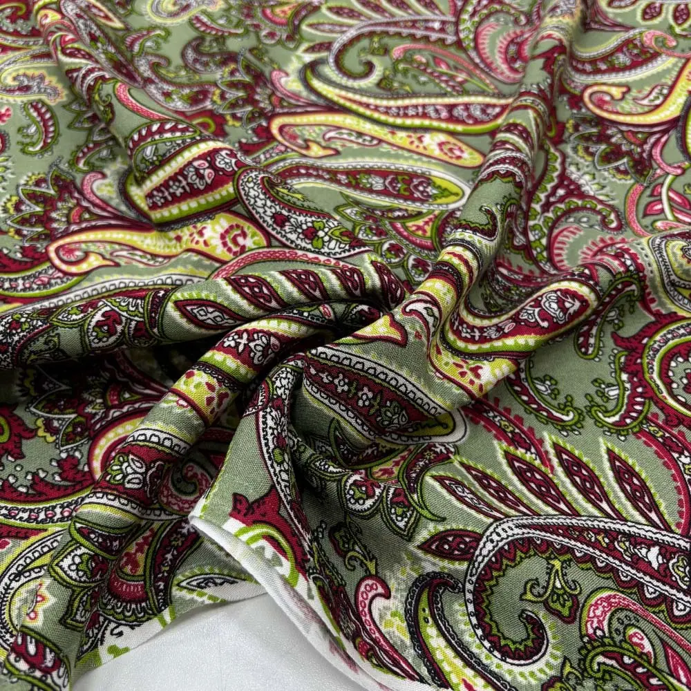 Desenli Viskon Kumaş