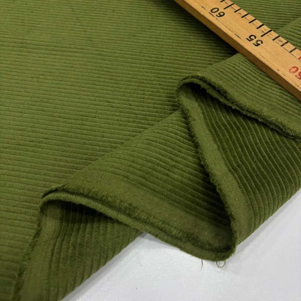 Fitilli Kadife Kumaş Yeşil